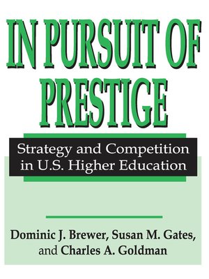 cover image of In Pursuit of Prestige